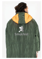 Jakkedyne grøn/grå