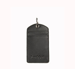 Kortholder m. nøglering - Sort