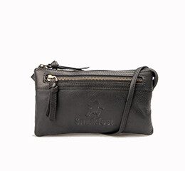 Clutch med skulderrem - Sort